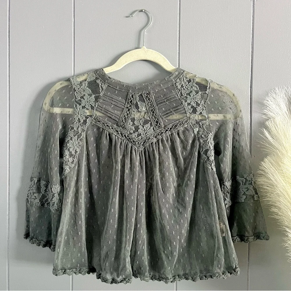 Free People Boho Lace Blouse - Picture 2 of 6